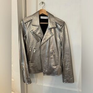 IRO Paris Newhan leather jacket, size 38